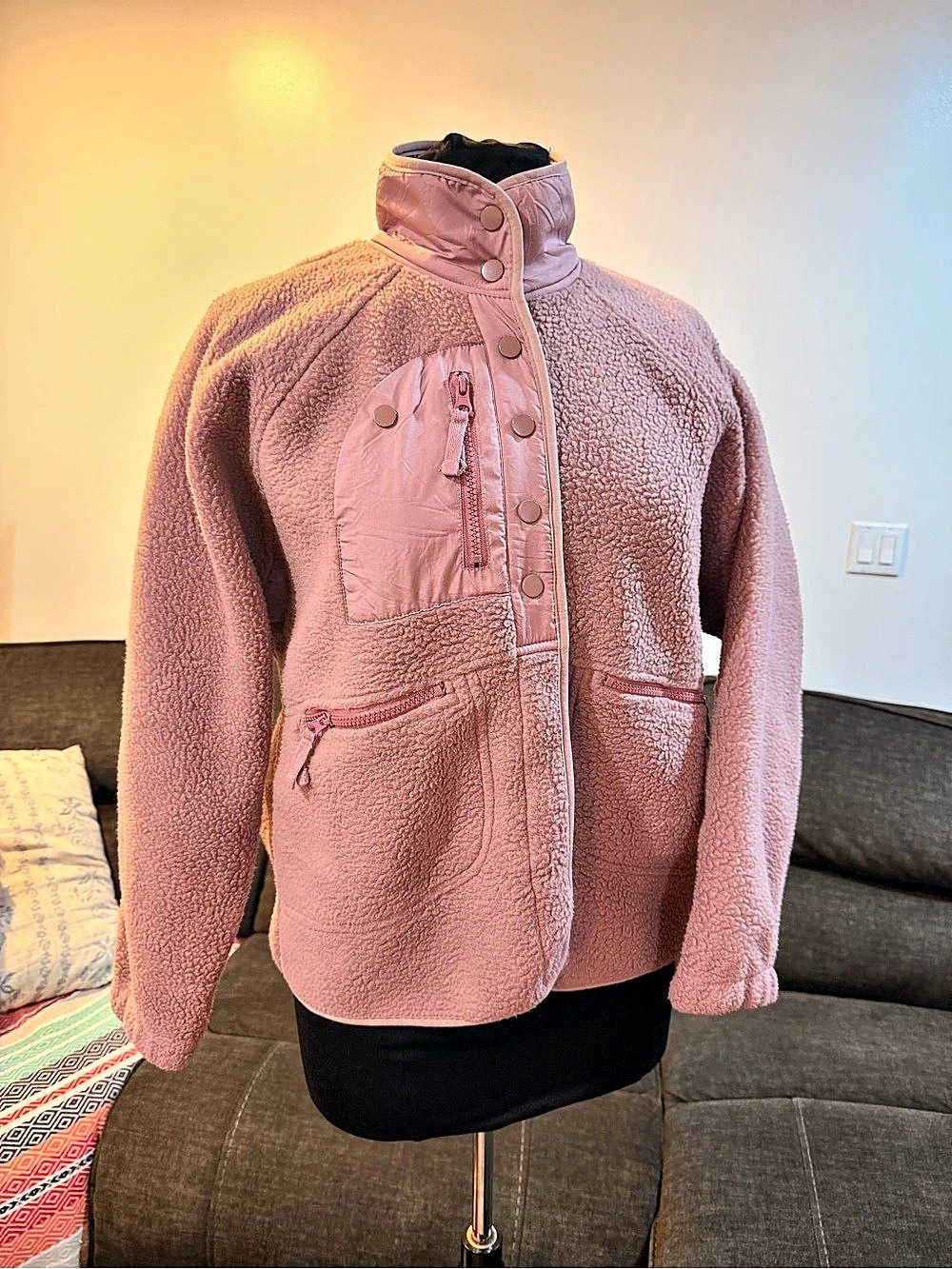Women’s Hit The Slopes Fleece Jacket Pink Small